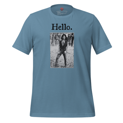 Hello - Unisex Cotton Tee - shirt - Short Sleeve - T-shirt - Numbskullz