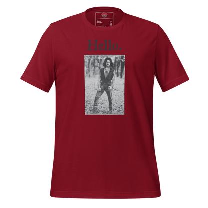 Hello - Unisex Cotton Tee - shirt - Short Sleeve - T-shirt - Numbskullz