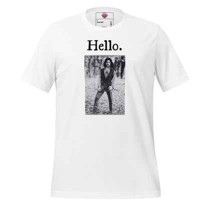 Hello - Unisex Cotton Tee - shirt - Short Sleeve - T-shirt - Numbskullz