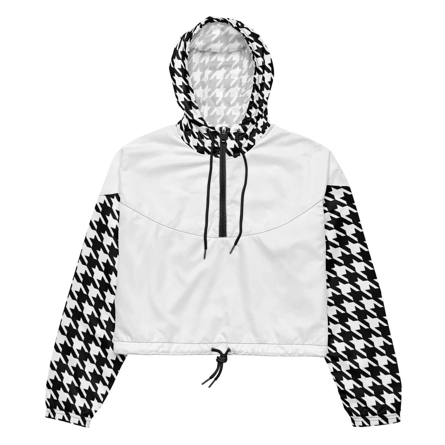 Houndstooth - Cropped Windbreaker - Windbreakers - TSC: TheShopCollective - Bad Horse