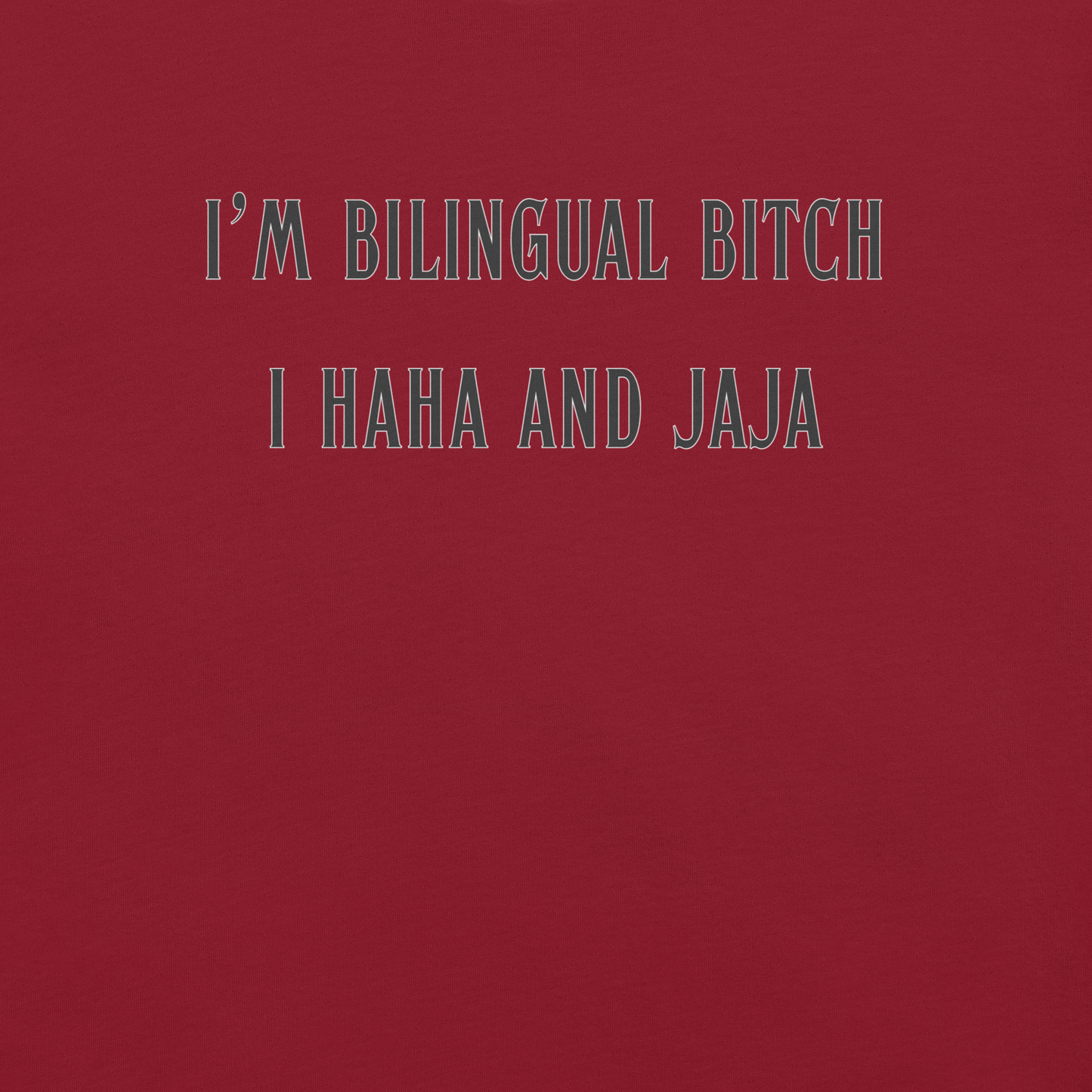 I Ha Ha and Ja Ja - Unisex Cotton Tee - shirt-shirts - Short Sleeve - Numbskullz