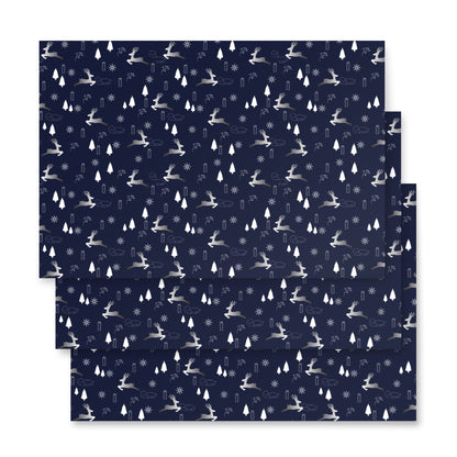In Flight - 3 Holiday Wrapping Paper Sheets - Christmas - giftwrap - paperproducts - Bad Horse