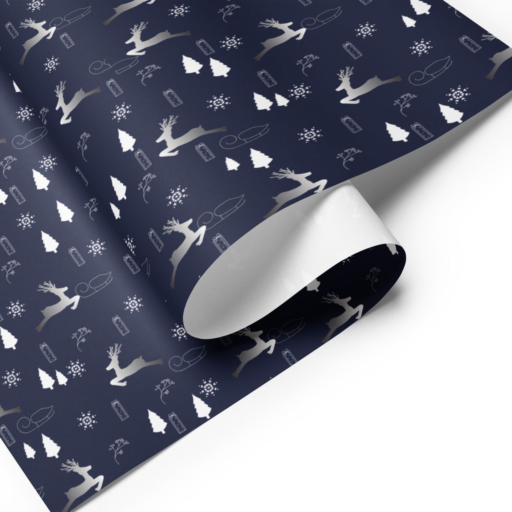 In Flight - 3 Holiday Wrapping Paper Sheets - Christmas - giftwrap - paperproducts - Bad Horse