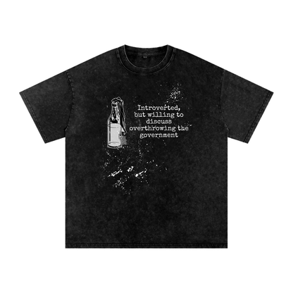 Introverted Rebel - Oversized T-Shirt - oversized T-shirts - political - protest - Numbskullz