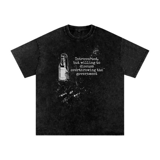 Introverted Rebel - Oversized T-Shirt - oversized T-shirts - political - protest - Numbskullz