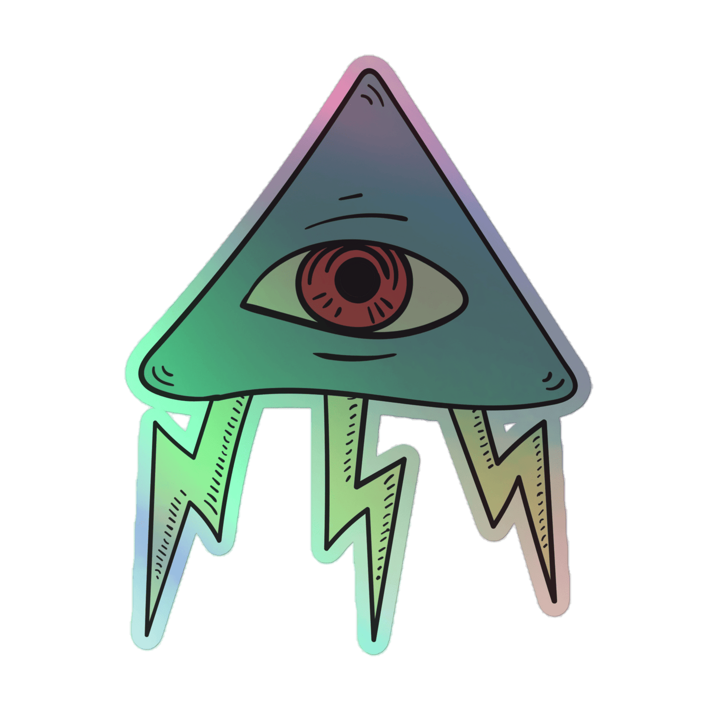 Jellyfish - Holographic Sticker - holographicsticker - kisscutstickers - sticker collections - Numbskullz