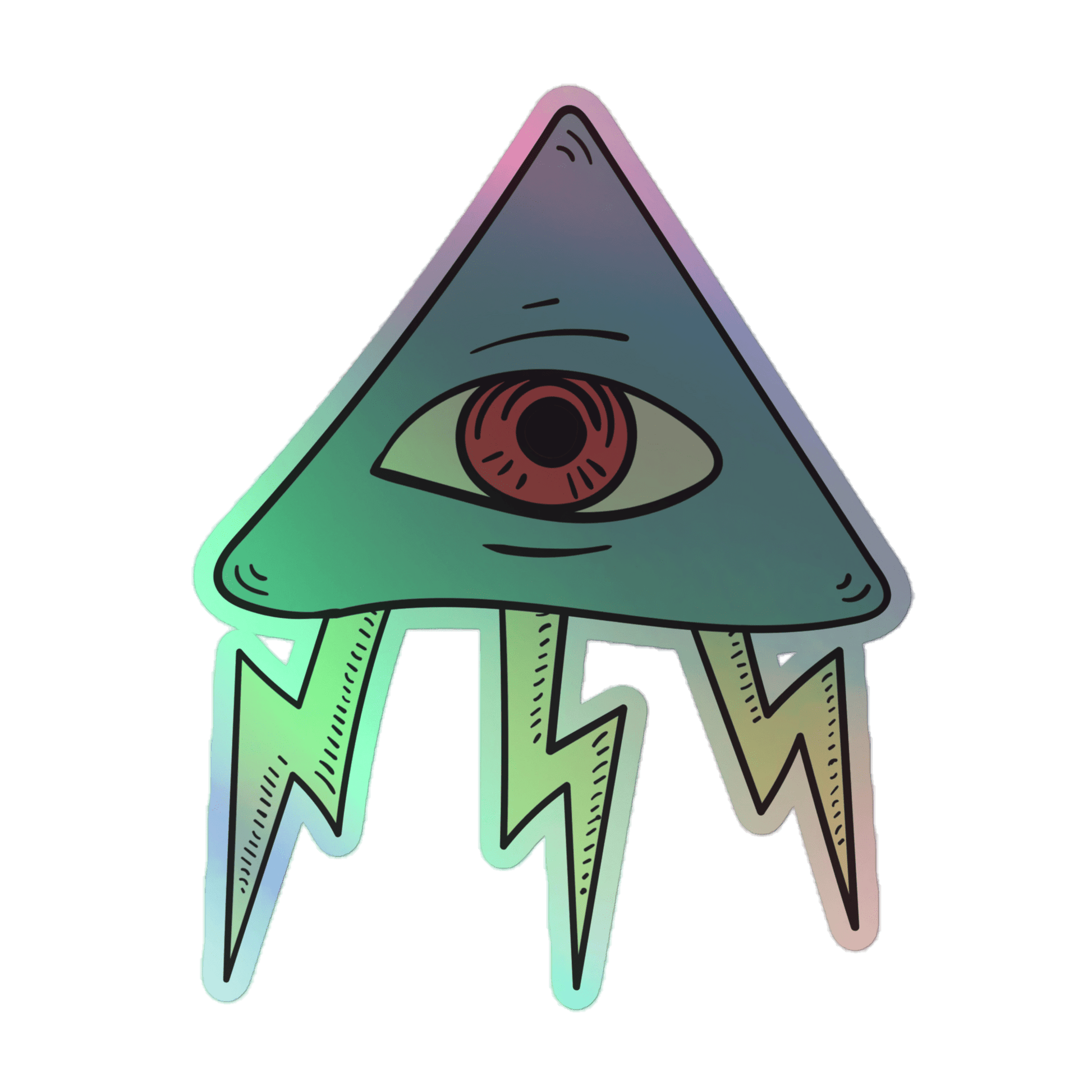 Jellyfish - Holographic Sticker - holographicsticker - kisscutstickers - sticker collections - Numbskullz