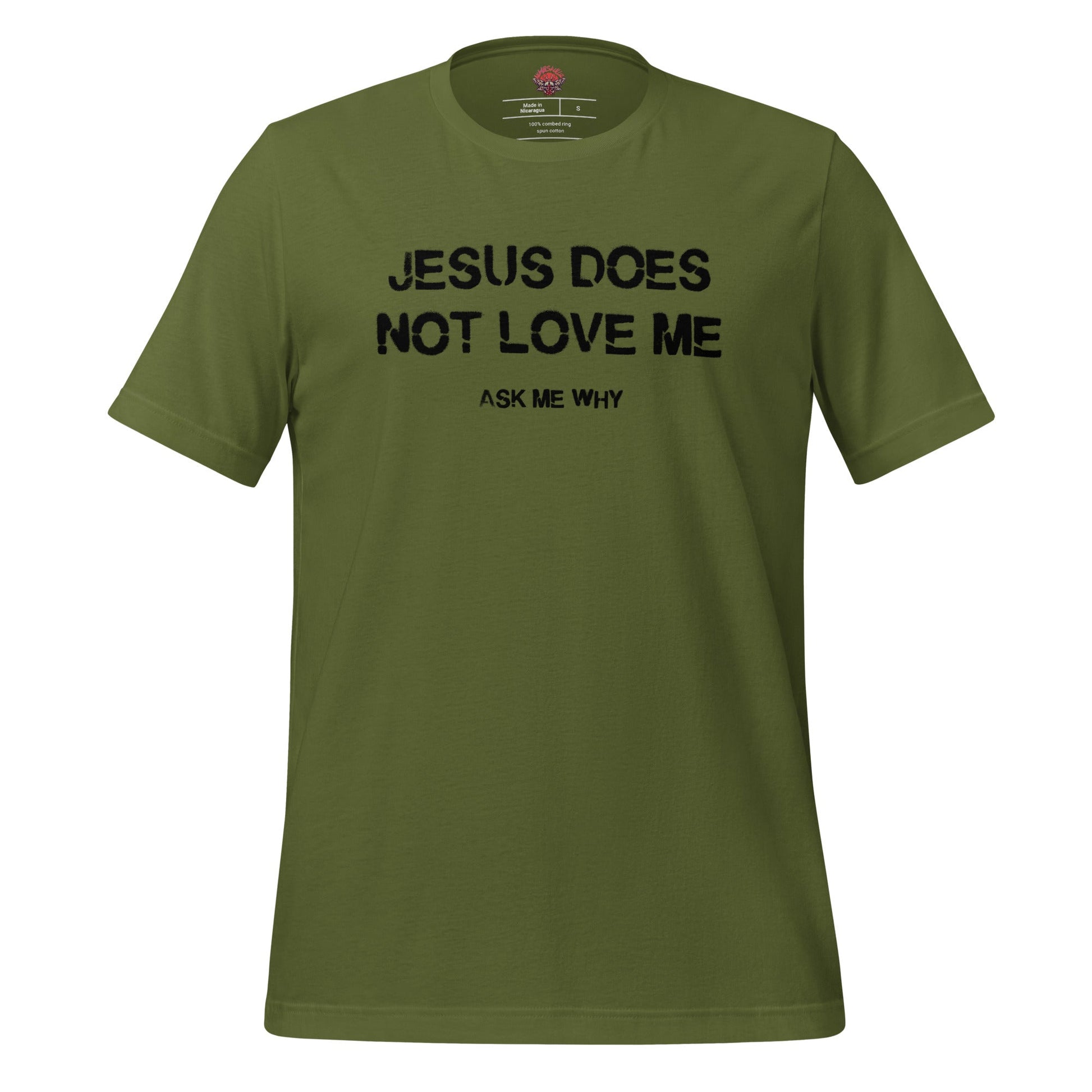 Jesus Doesn't Love Me - Unisex Cotton Tee - shirt-shirts - Short Sleeve - Numbskullz
