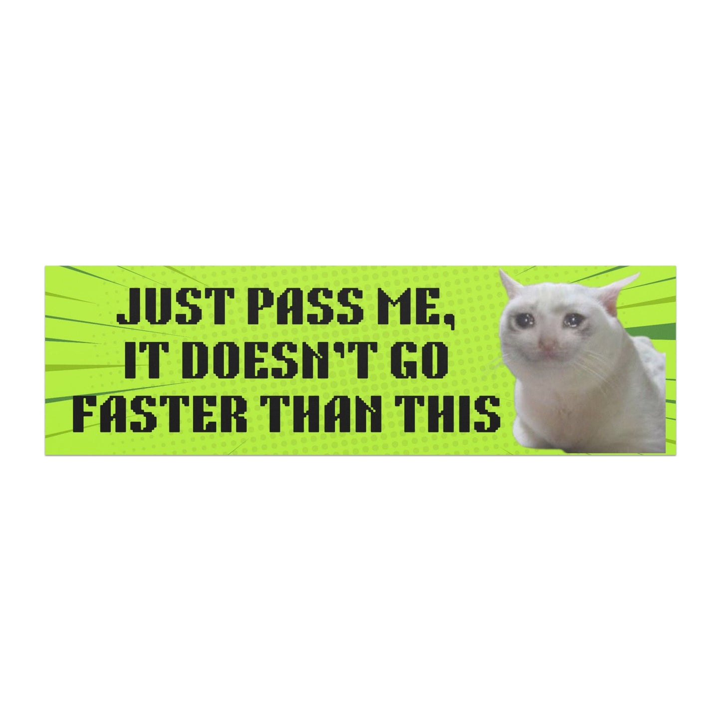 Just Pass Me - Car Magnet - bumper magnets - bumper stickers - car decor - Numbskullz
