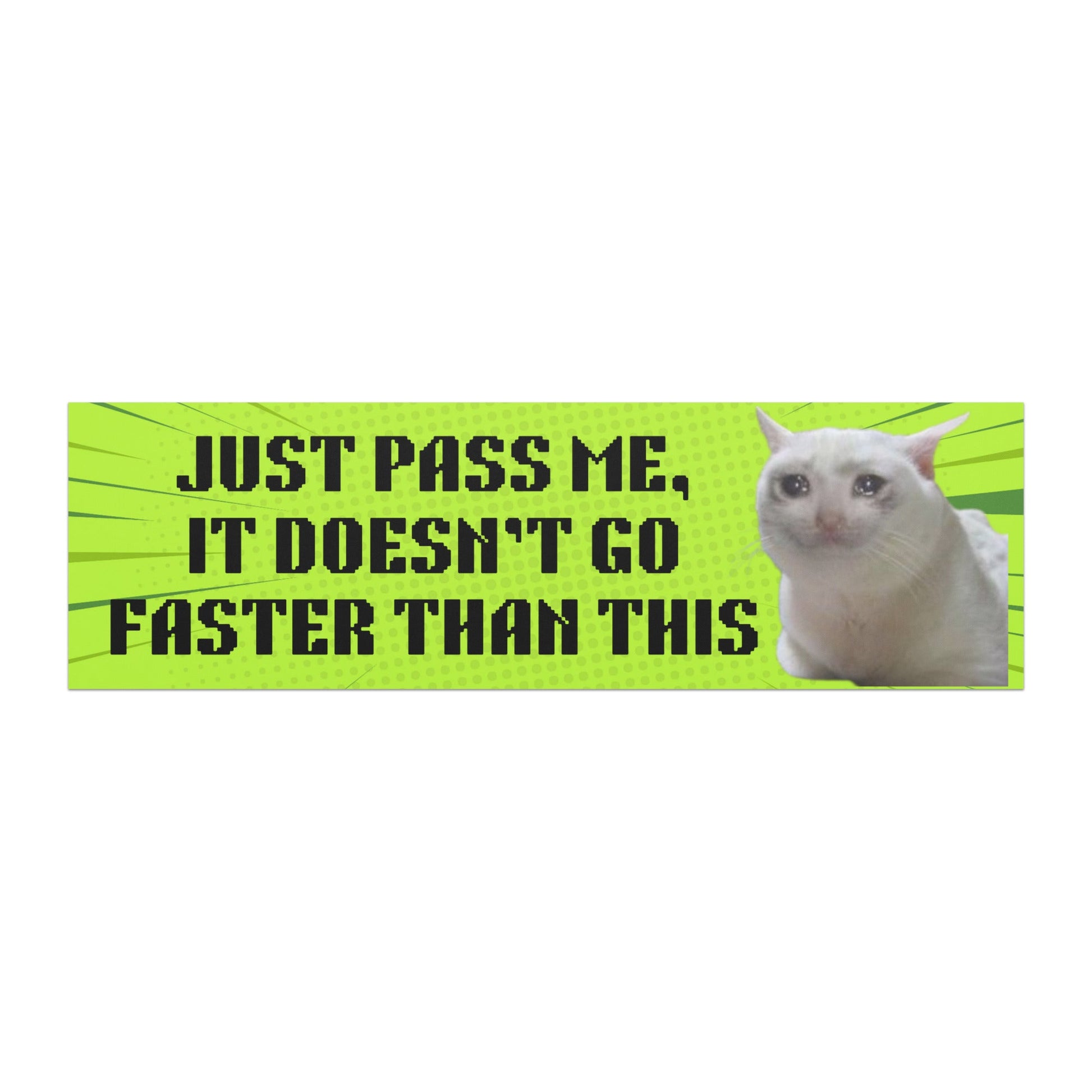 Just Pass Me - Car Magnet - bumper magnets - bumper stickers - car decor - Numbskullz