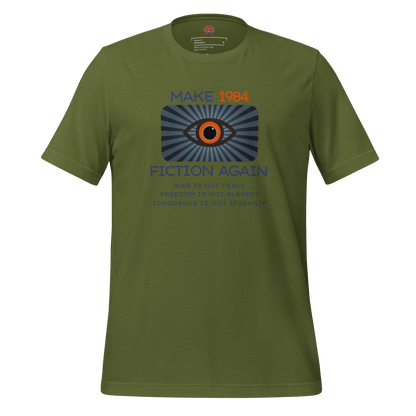Make 1984 Fiction Again - Unisex Cotton Tee - activism - political - shirt - Numbskullz