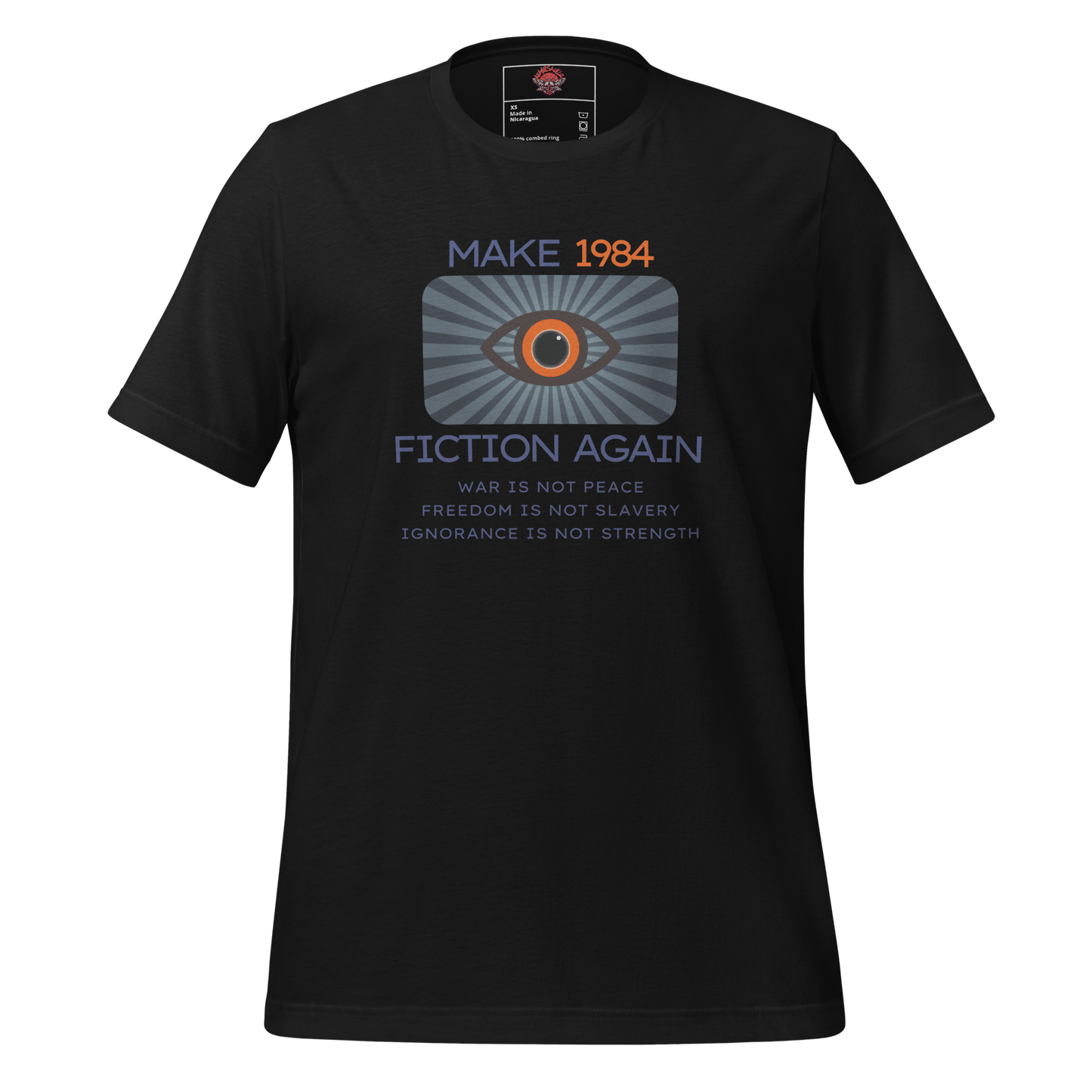 Make 1984 Fiction Again - Unisex Cotton Tee - activism - political - shirt - Numbskullz