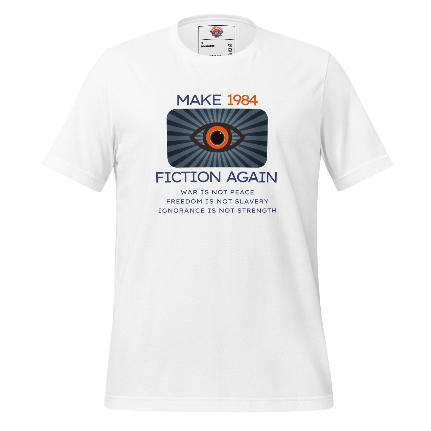 Make 1984 Fiction Again - Unisex Cotton Tee - activism - political - shirt - Numbskullz