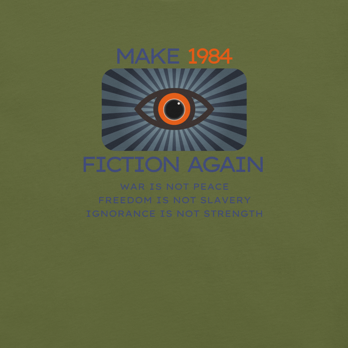 Make 1984 Fiction Again - Unisex Cotton Tee - activism - political - shirt - Numbskullz