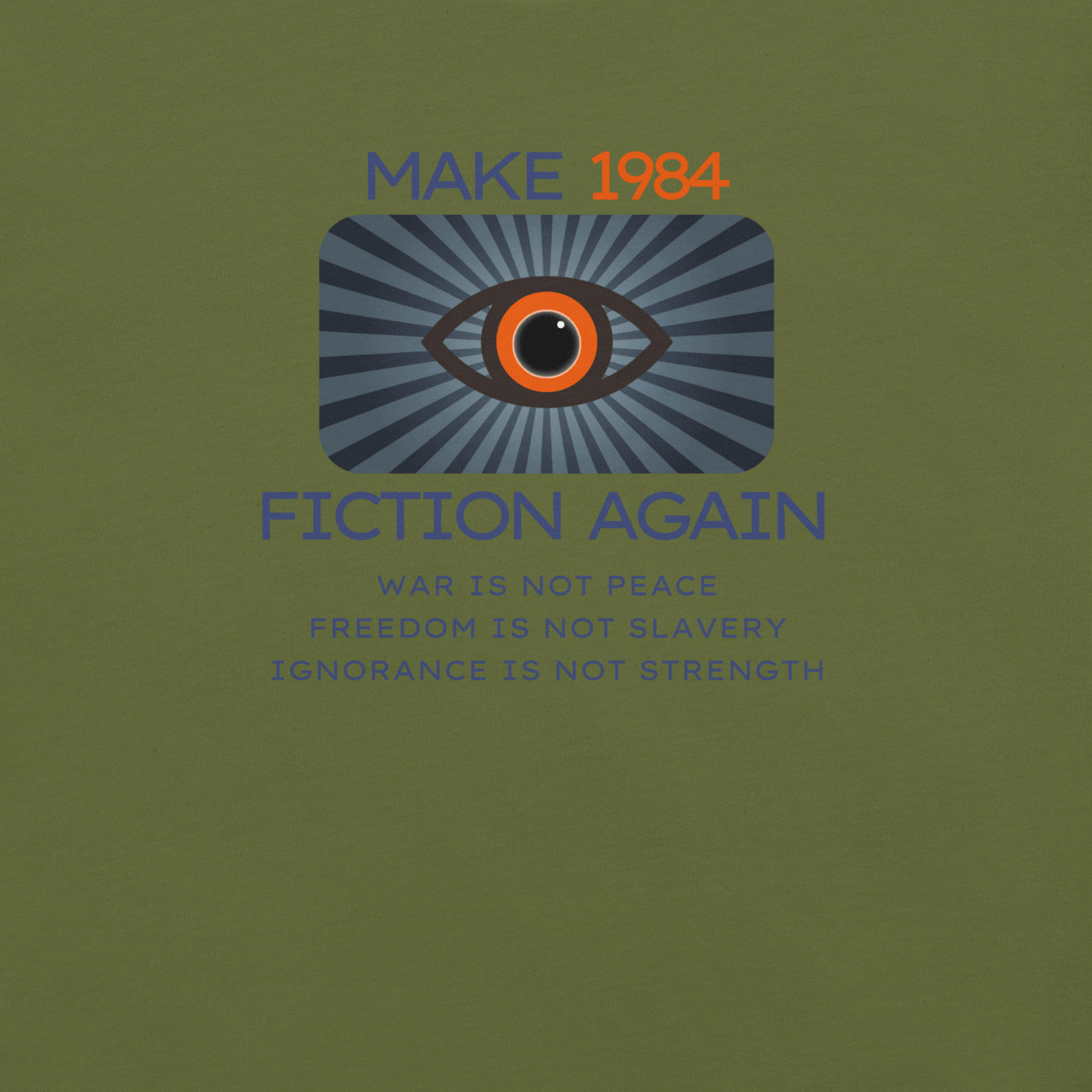 Make 1984 Fiction Again - Unisex Cotton Tee - activism - political - shirt - Numbskullz