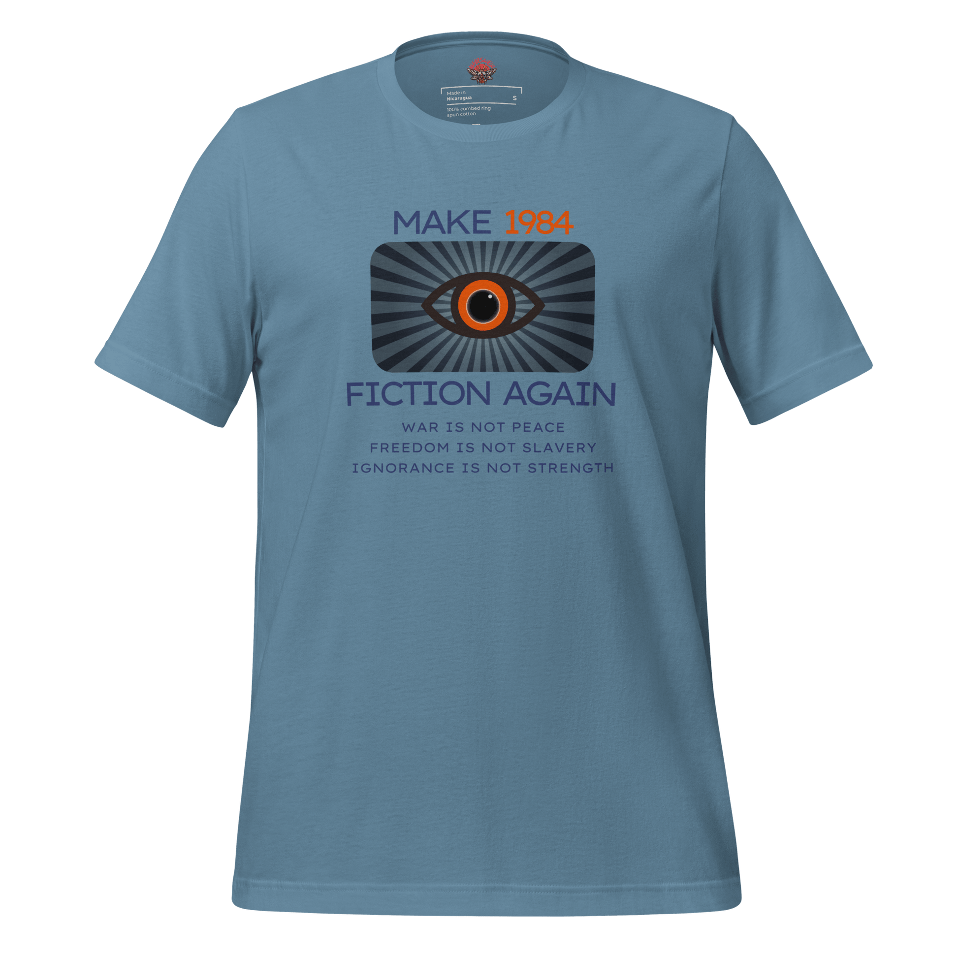 Make 1984 Fiction Again - Unisex Cotton Tee - activism - political - shirt - Numbskullz