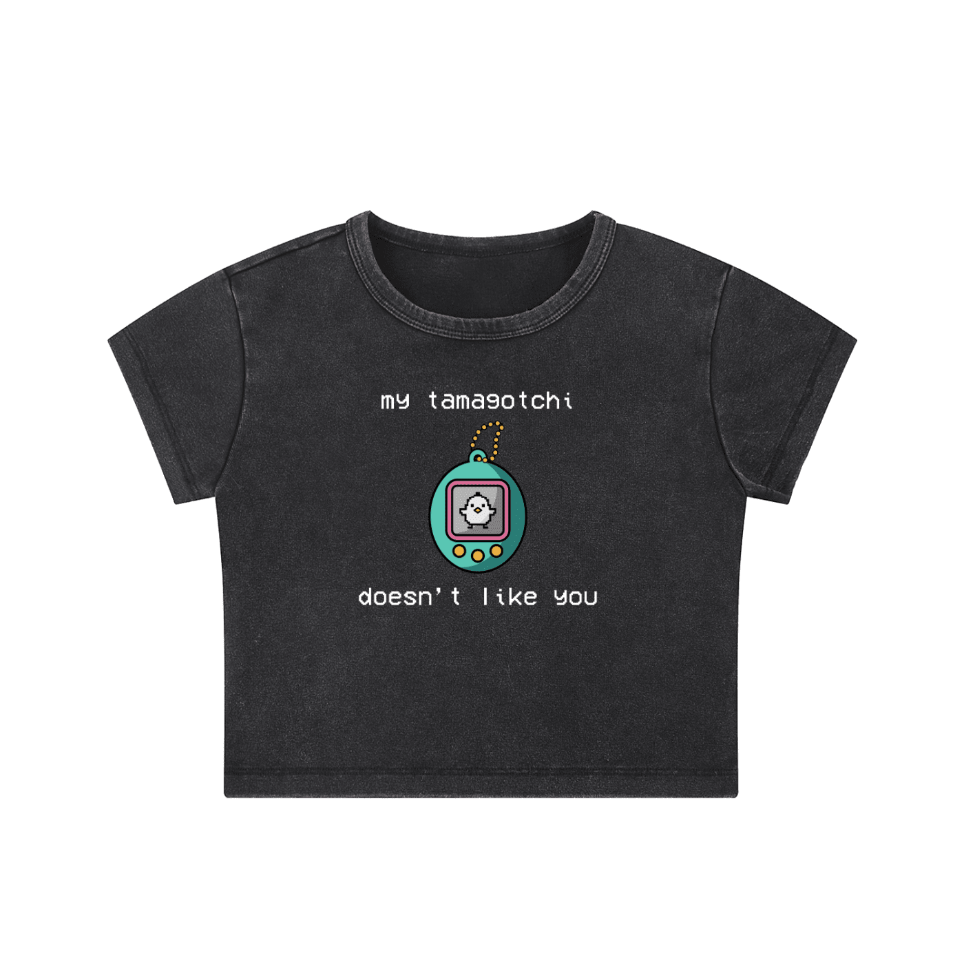 My Tamagotchi - Crop Top - cropped - shirt - Short Sleeve - Numbskullz