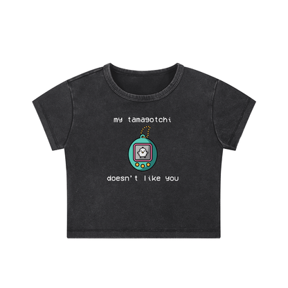 My Tamagotchi - Crop Top - cropped - shirt - Short Sleeve - Numbskullz
