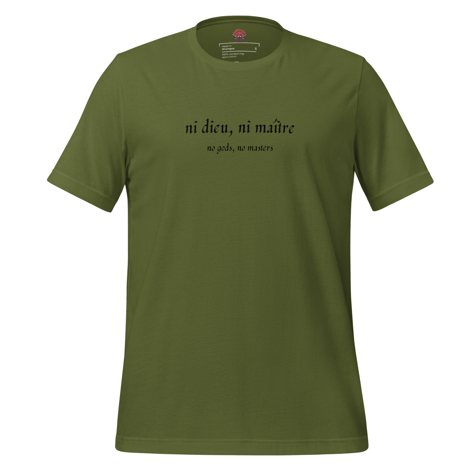 No God/No Master - Unisex Cotton Tee - activism - political - shirt - Numbskullz