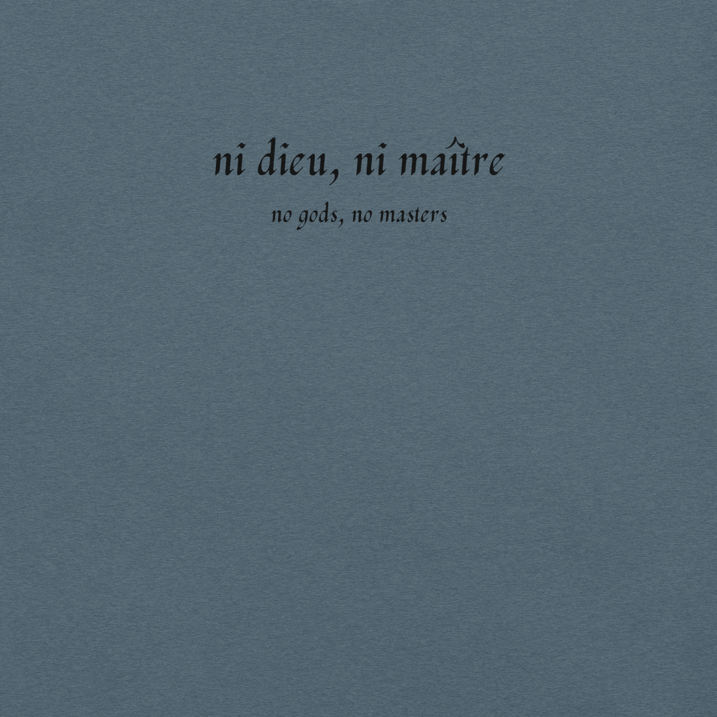 No God/No Master - Unisex Cotton Tee - activism - political - shirt - Numbskullz