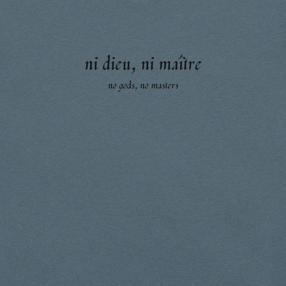 No God/No Master - Unisex Cotton Tee - activism - political - shirt - Numbskullz