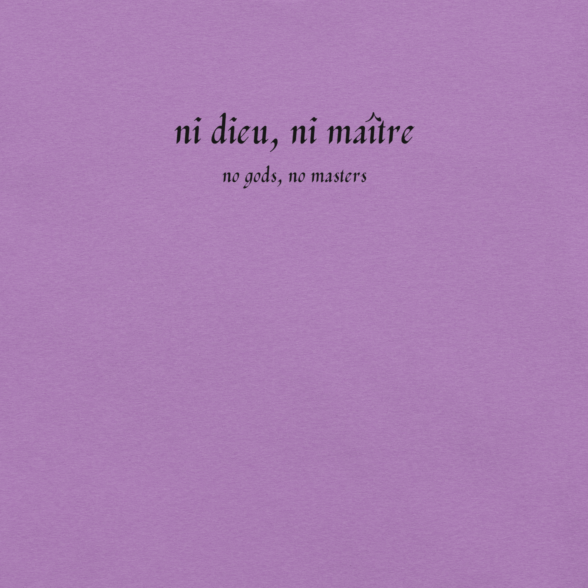 No God/No Master - Unisex Cotton Tee - activism - political - shirt - Numbskullz