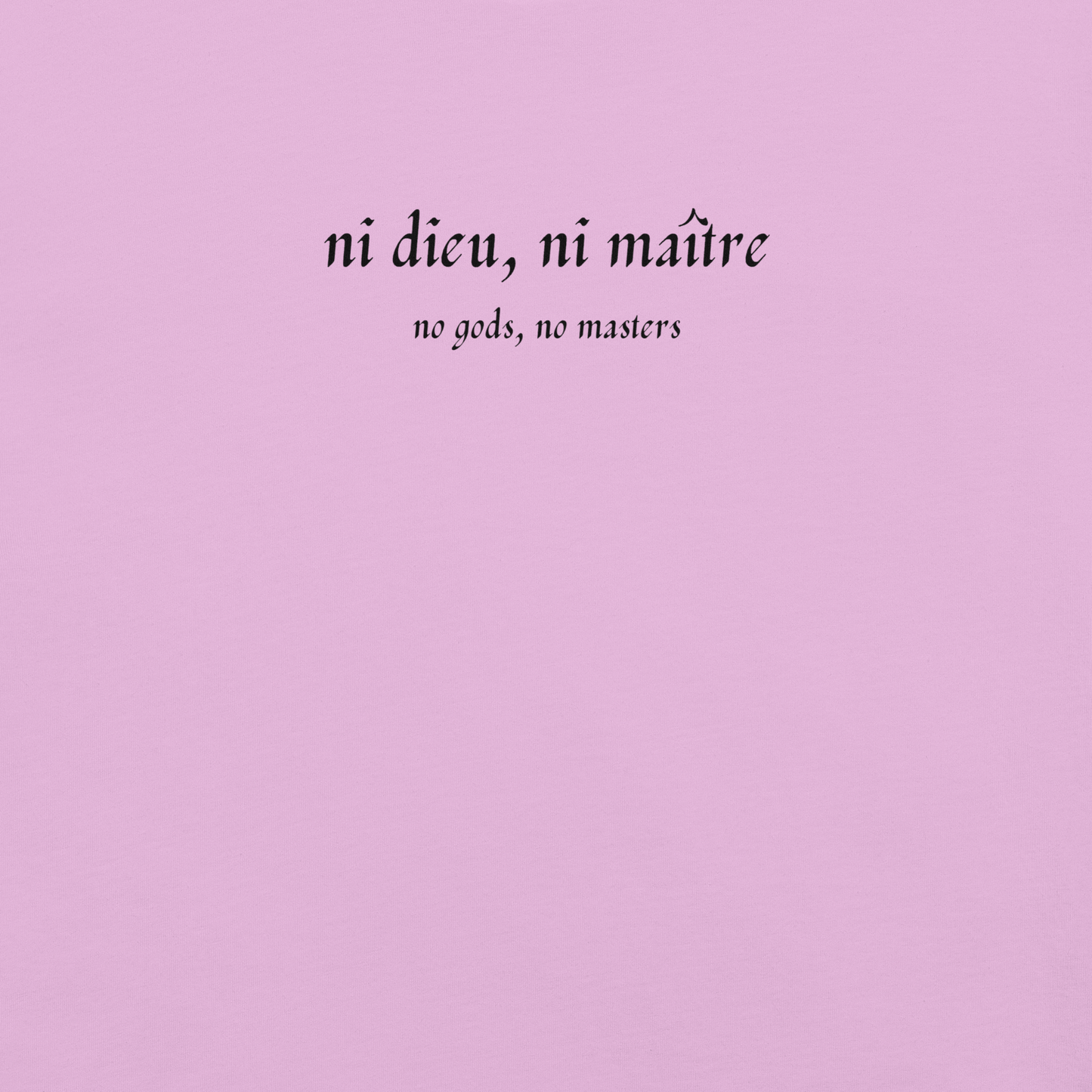 No God/No Master - Unisex Cotton Tee - activism - political - shirt - Numbskullz