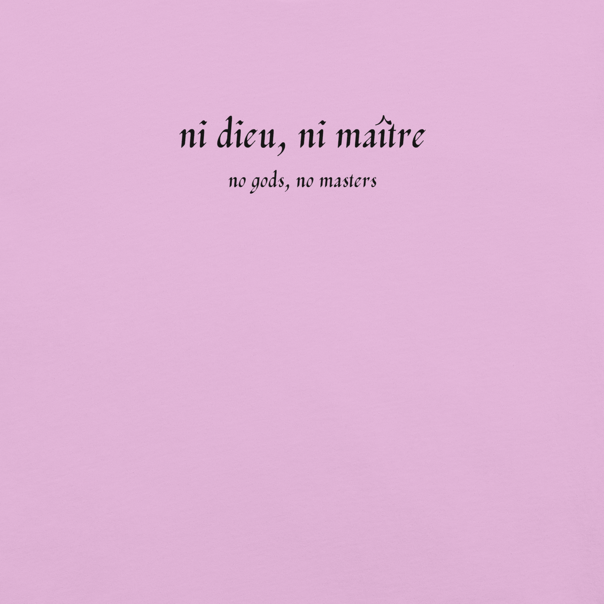 No God/No Master - Unisex Cotton Tee - activism - political - shirt - Numbskullz