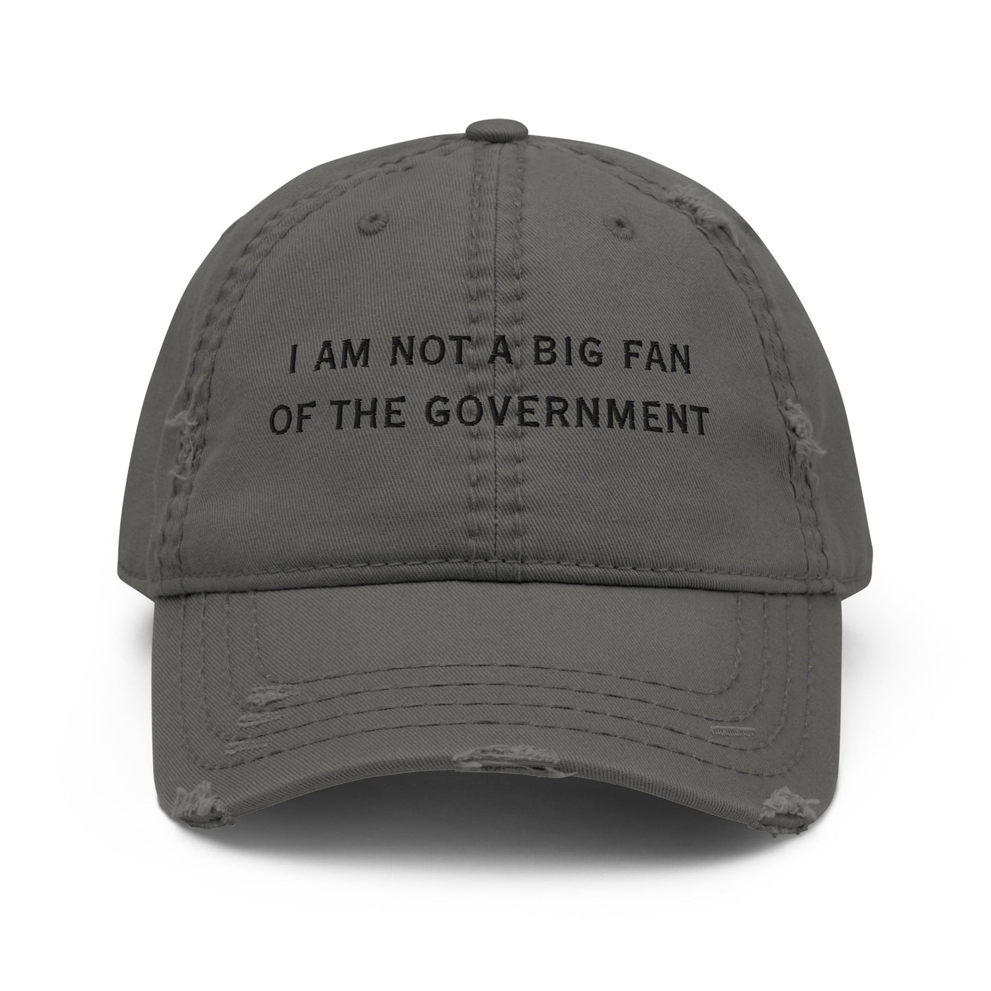 Not a Fan - Distressed Adjustable Ball Cap - ballcap - baseball style hats - hats - Numbskullz