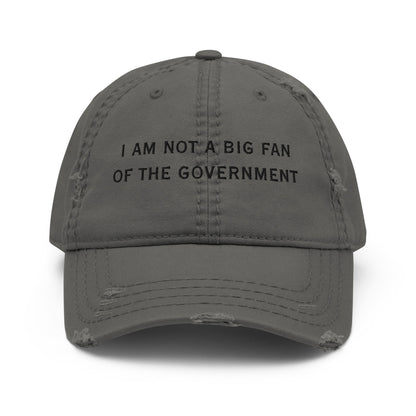 Not a Fan - Distressed Adjustable Ball Cap - ballcap - baseball style hats - hats - Numbskullz