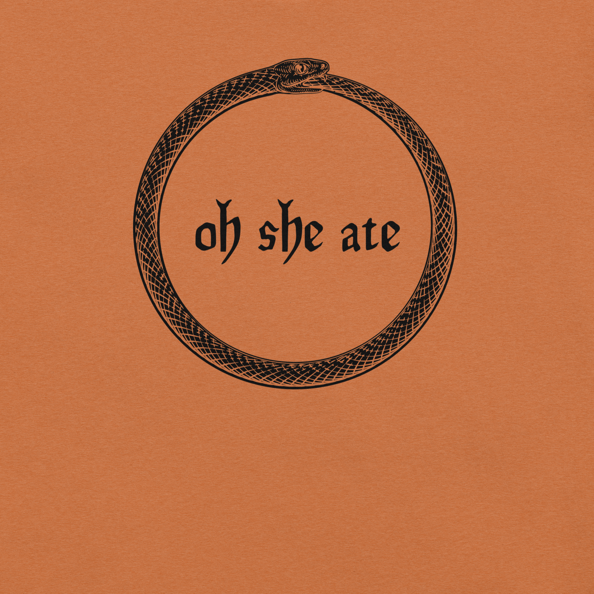 Oh She Ate - Unisex Cotton Tee - shirt-shirts - Short Sleeve - Numbskullz