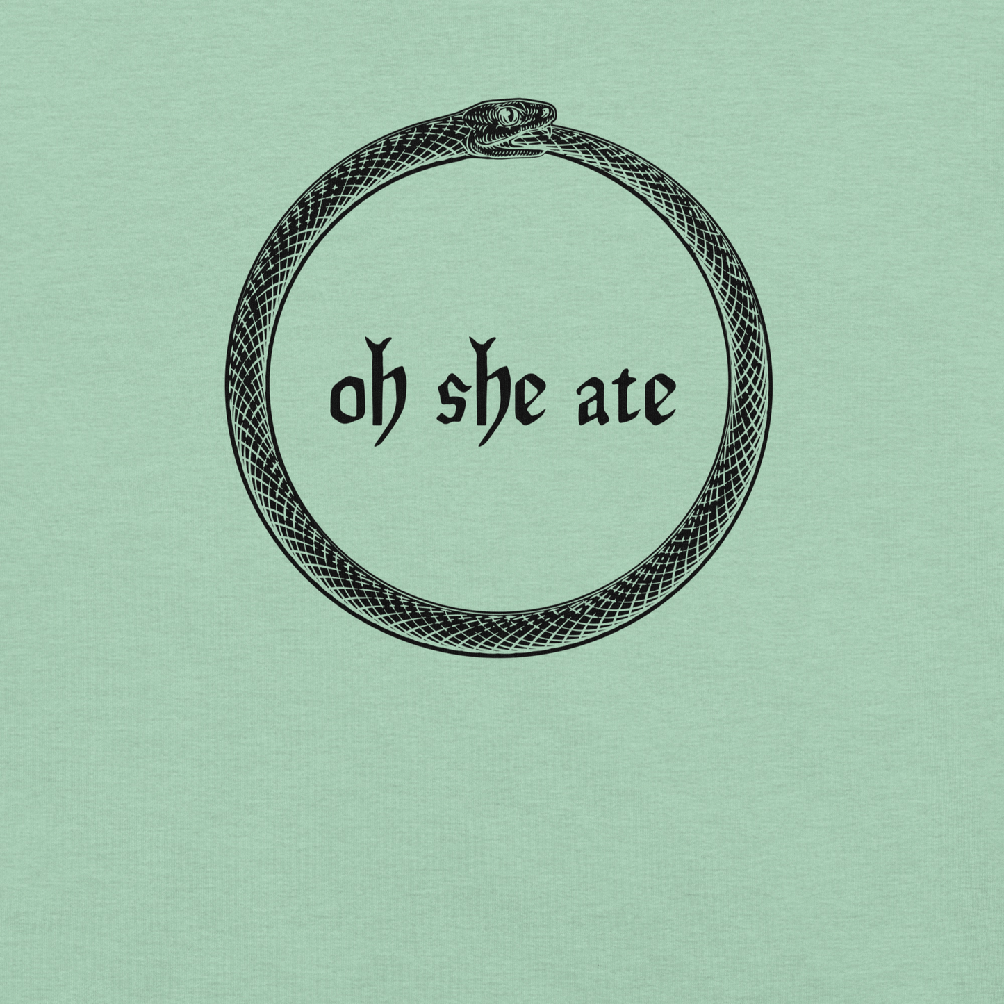 Oh She Ate - Unisex Cotton Tee - shirt-shirts - Short Sleeve - Numbskullz