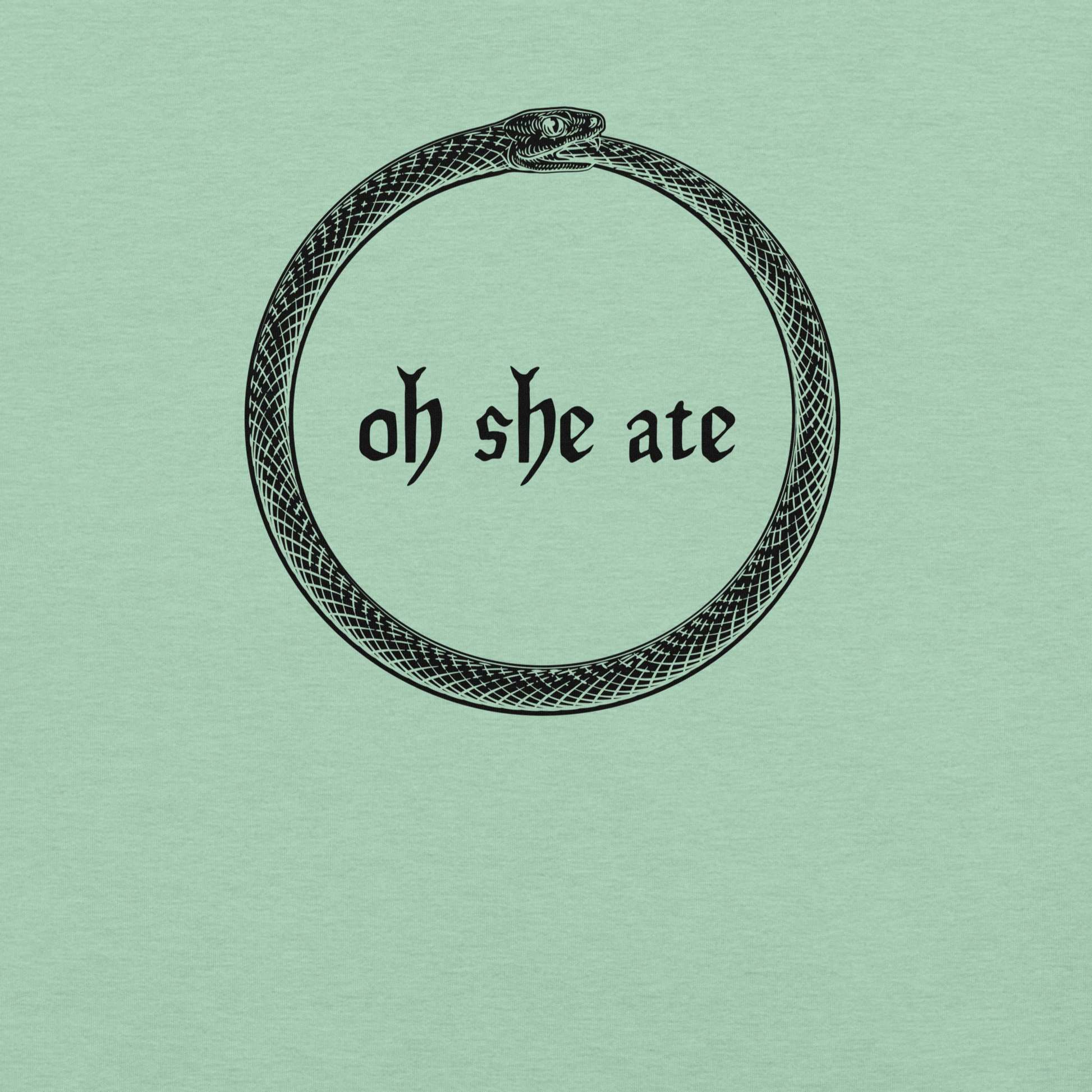 Oh She Ate - Unisex Cotton Tee - shirt-shirts - Short Sleeve - Numbskullz