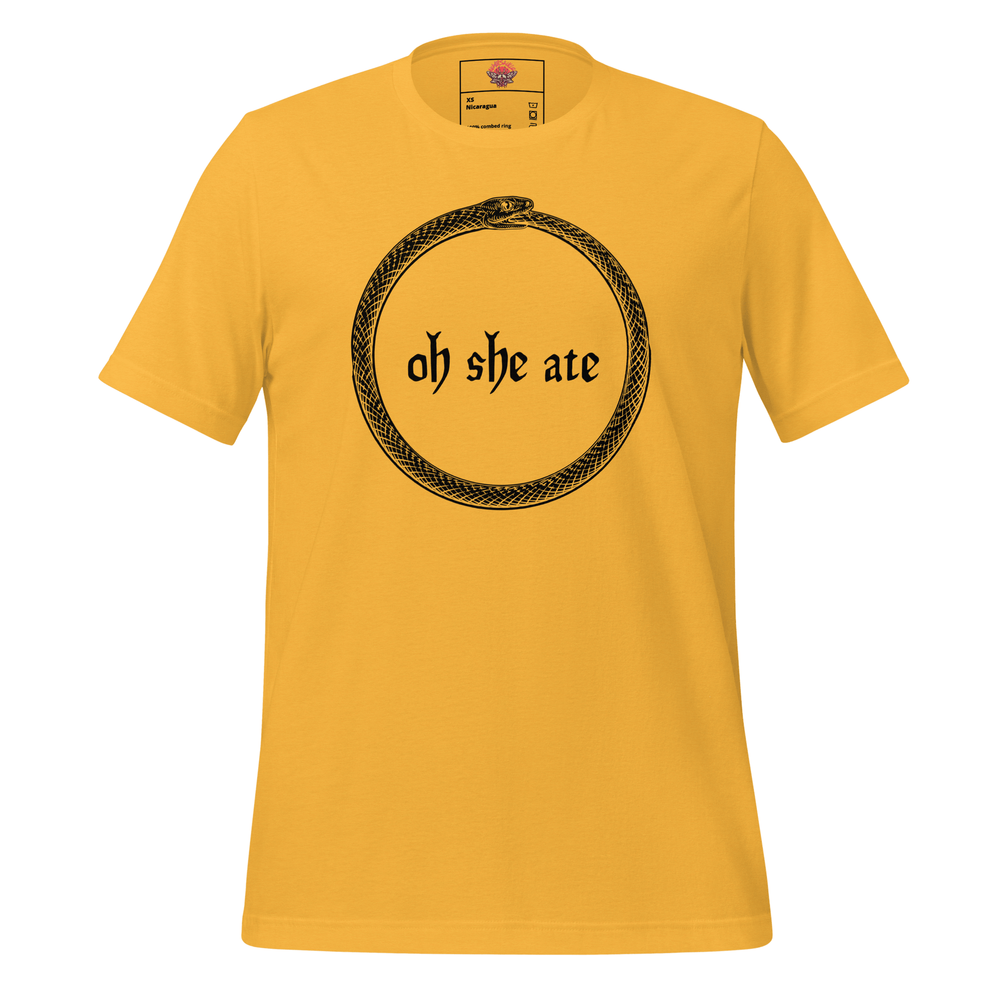 Oh She Ate - Unisex Cotton Tee - shirt-shirts - Short Sleeve - Numbskullz