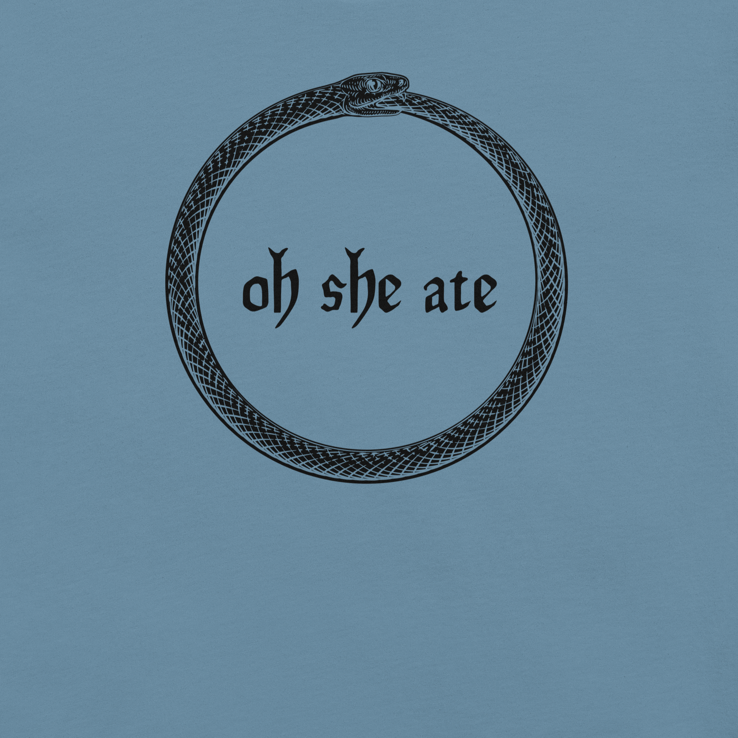 Oh She Ate - Unisex Cotton Tee - shirt-shirts - Short Sleeve - Numbskullz