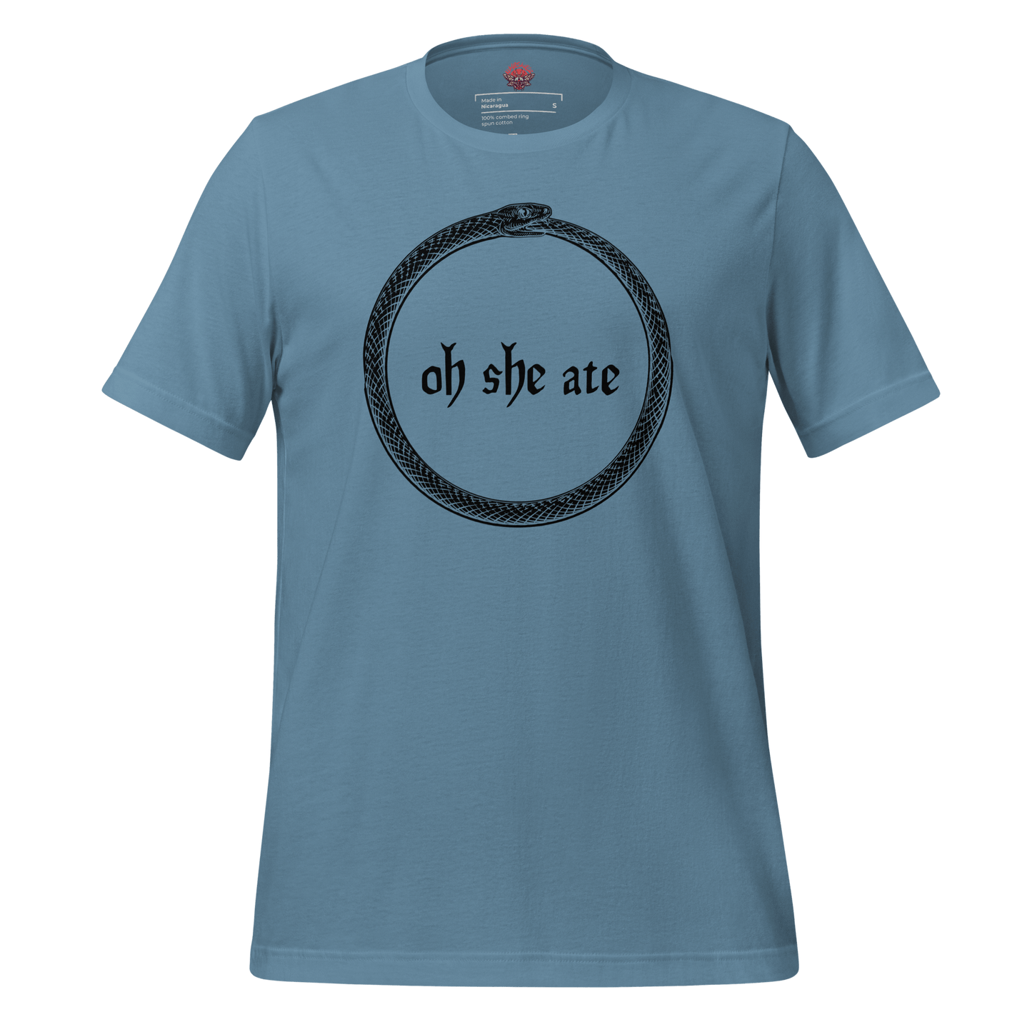 Oh She Ate - Unisex Cotton Tee - shirt-shirts - Short Sleeve - Numbskullz