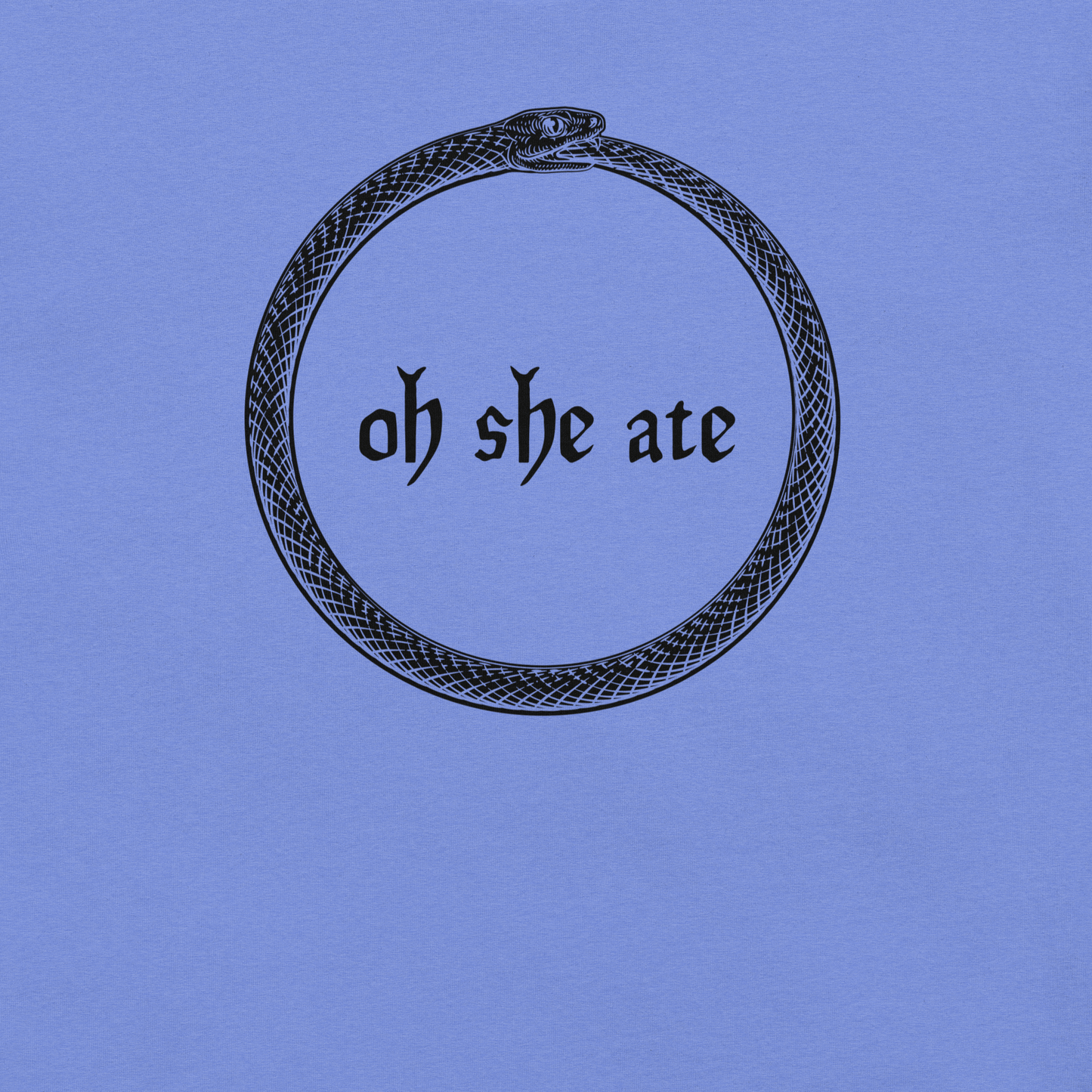 Oh She Ate - Unisex Cotton Tee - shirt-shirts - Short Sleeve - Numbskullz