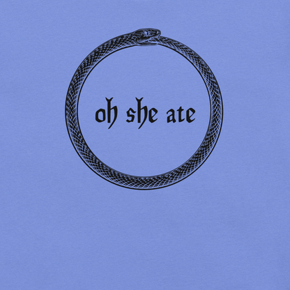 Oh She Ate - Unisex Cotton Tee - shirt-shirts - Short Sleeve - Numbskullz