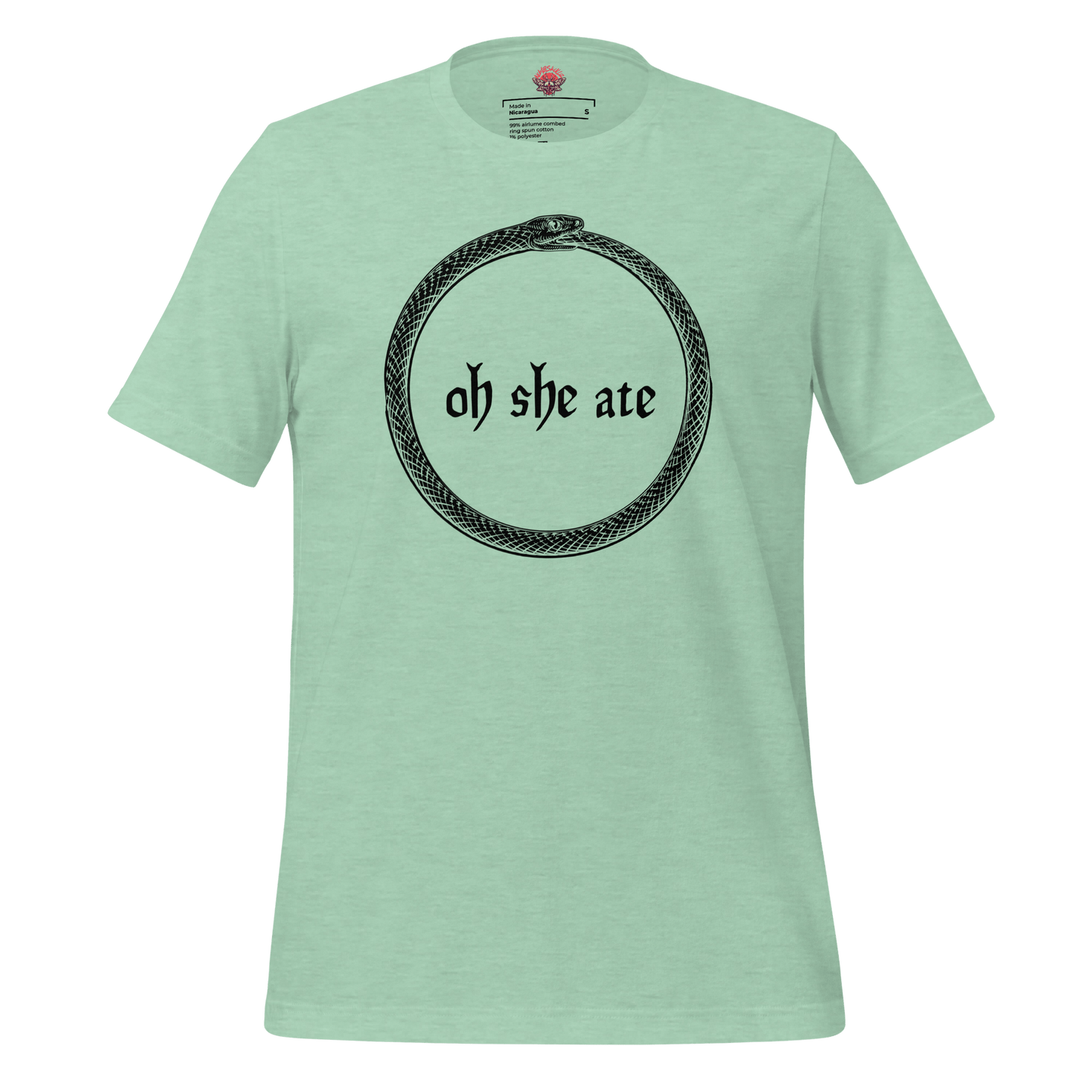 Oh She Ate - Unisex Cotton Tee - shirt-shirts - Short Sleeve - Numbskullz
