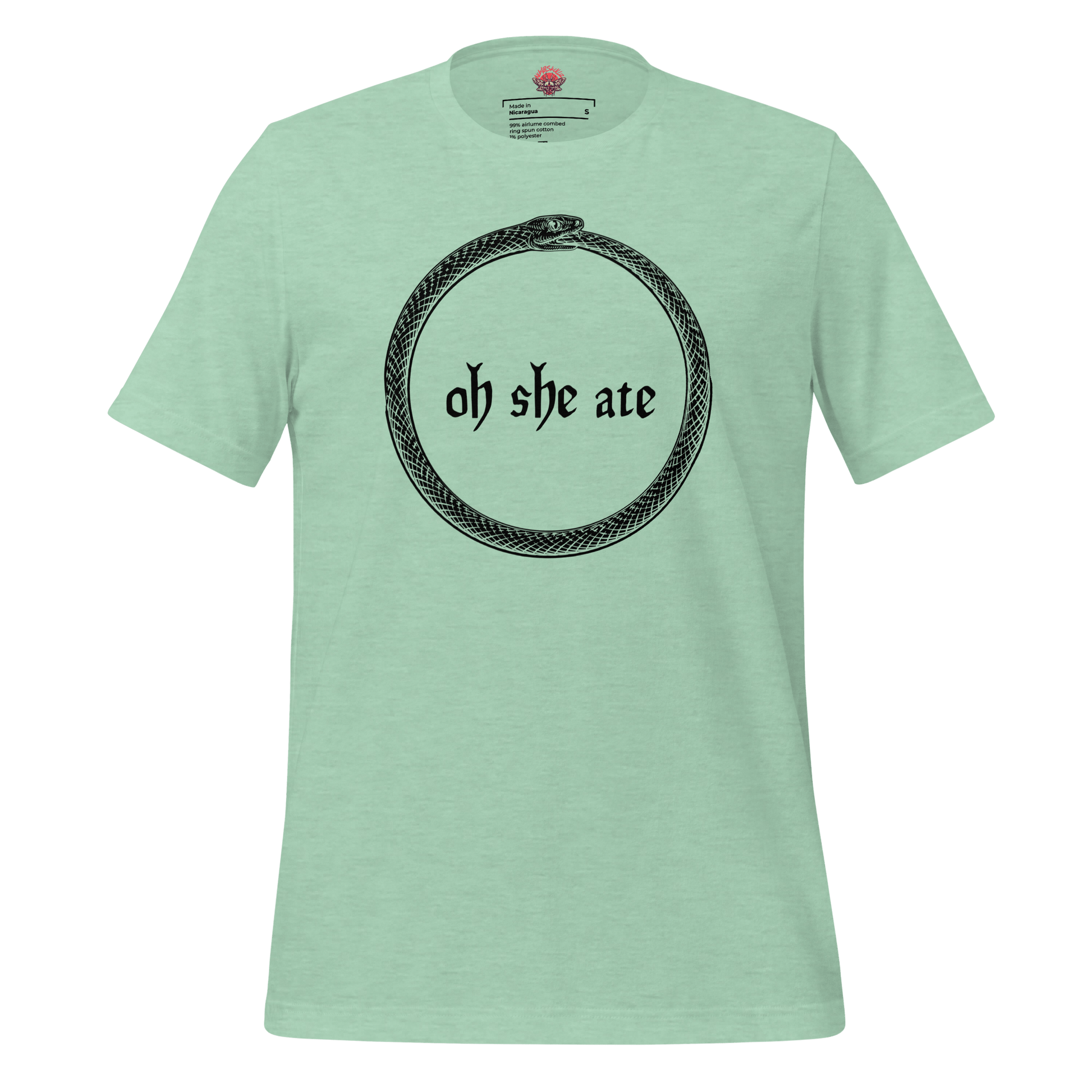 Oh She Ate - Unisex Cotton Tee - shirt-shirts - Short Sleeve - Numbskullz