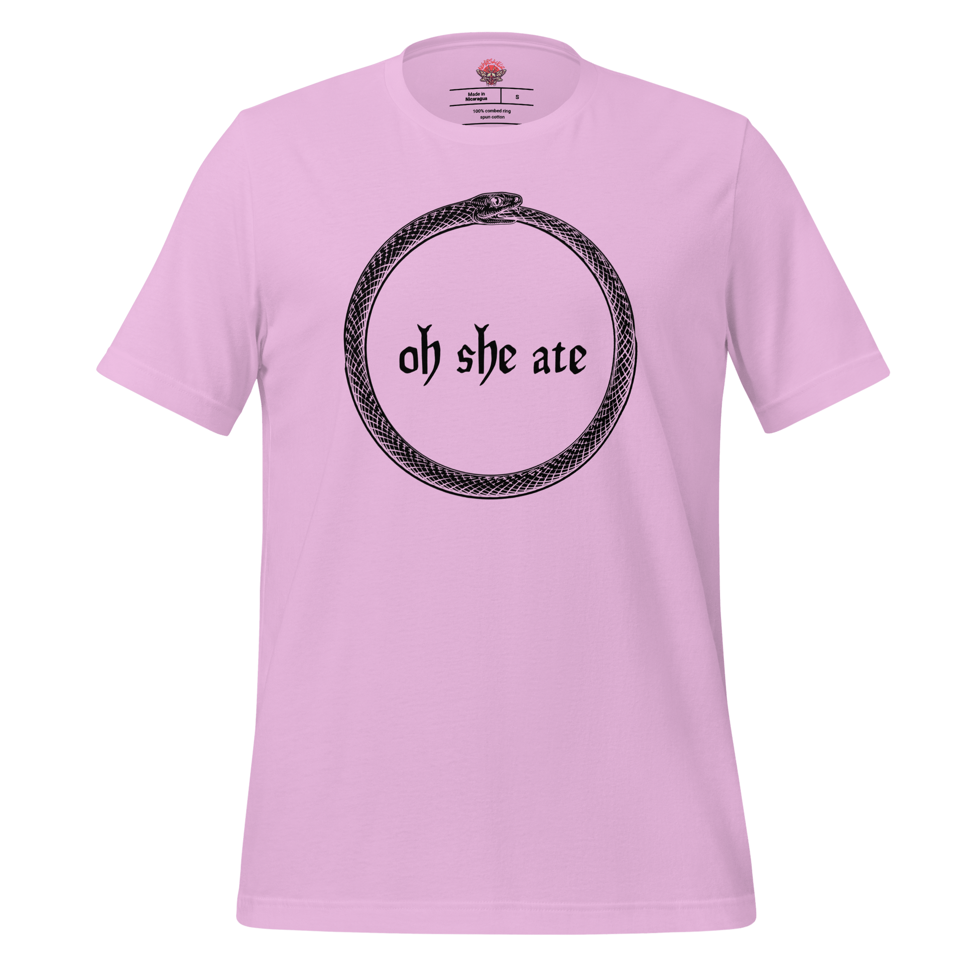 Oh She Ate - Unisex Cotton Tee - shirt-shirts - Short Sleeve - Numbskullz