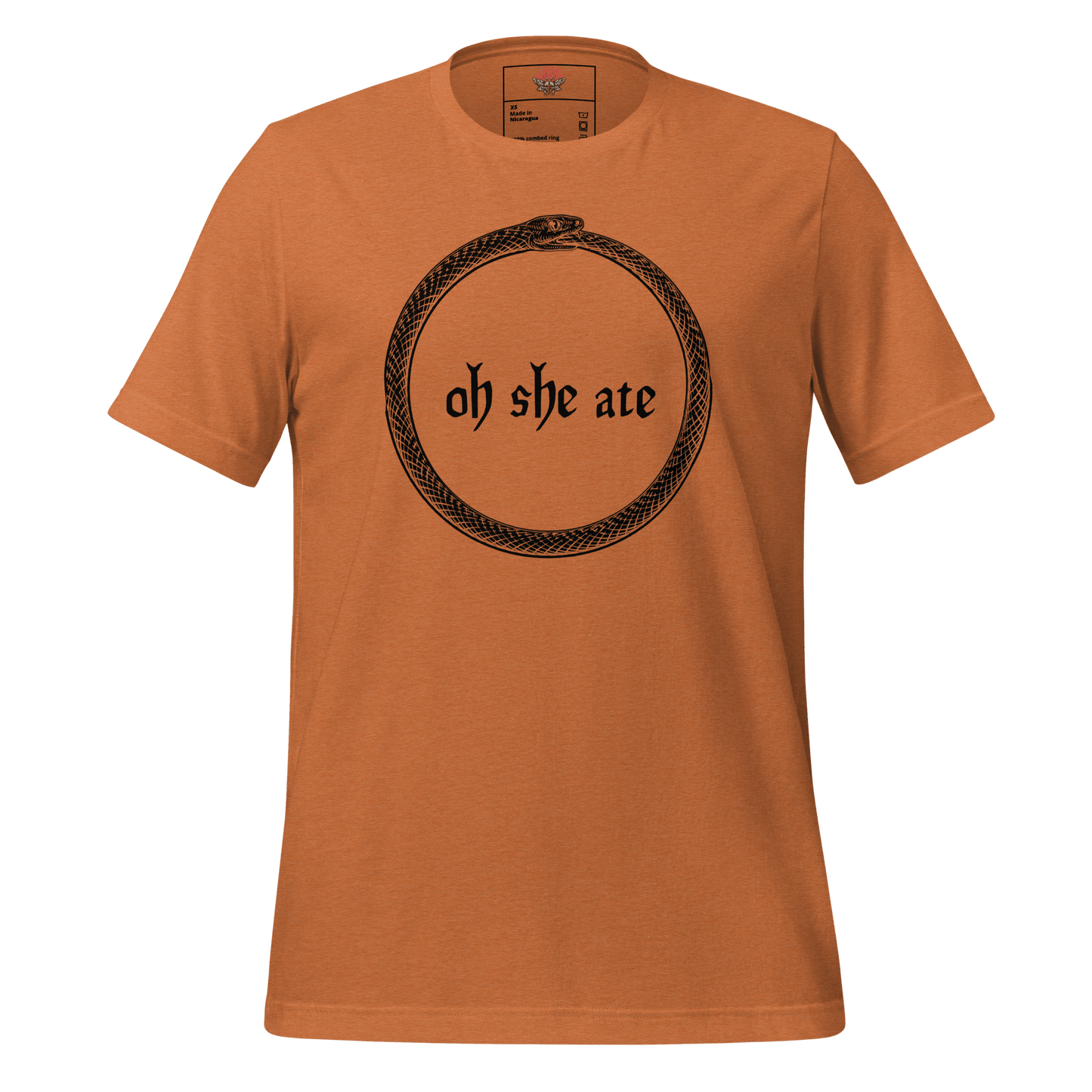 Oh She Ate - Unisex Cotton Tee - shirt-shirts - Short Sleeve - Numbskullz