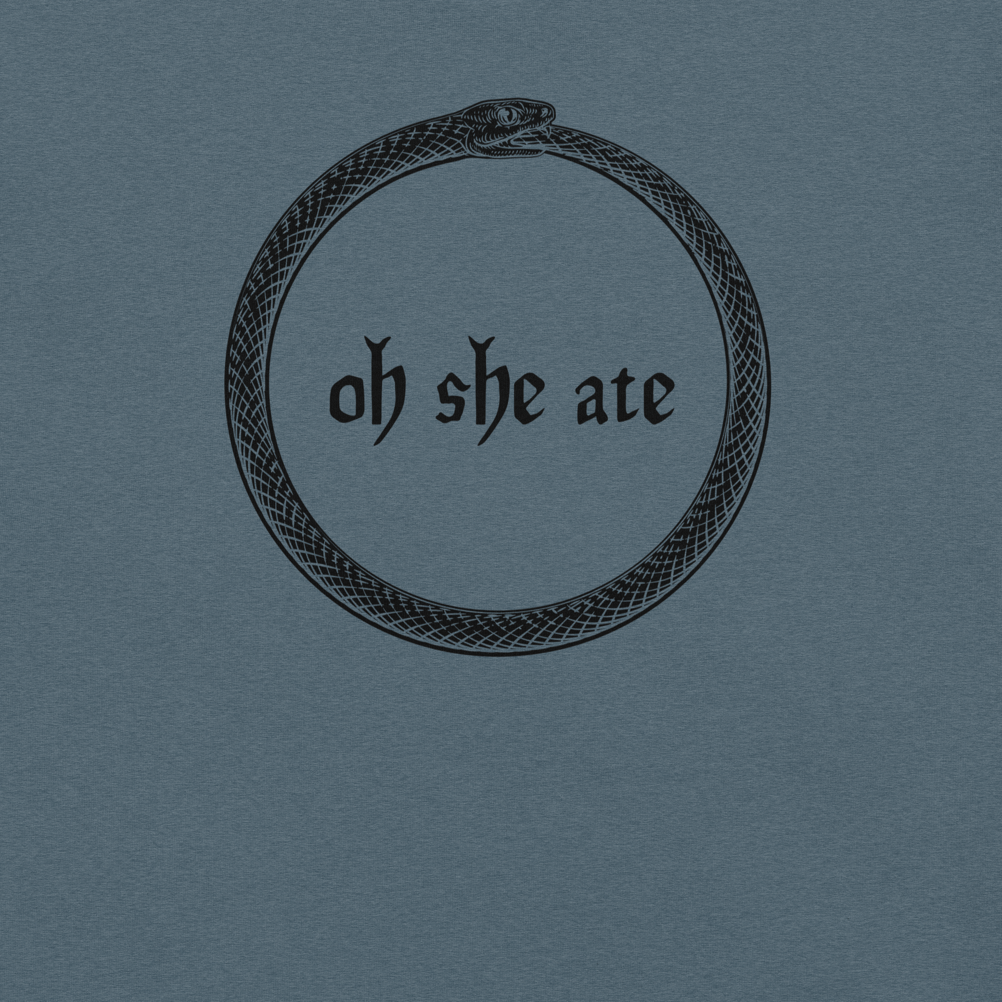Oh She Ate - Unisex Cotton Tee - shirt-shirts - Short Sleeve - Numbskullz