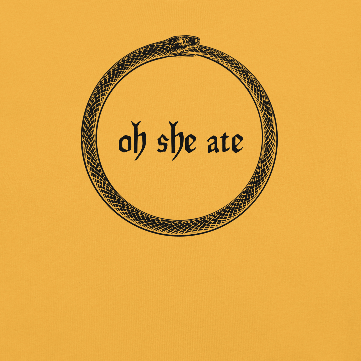 Oh She Ate - Unisex Cotton Tee - shirt-shirts - Short Sleeve - Numbskullz