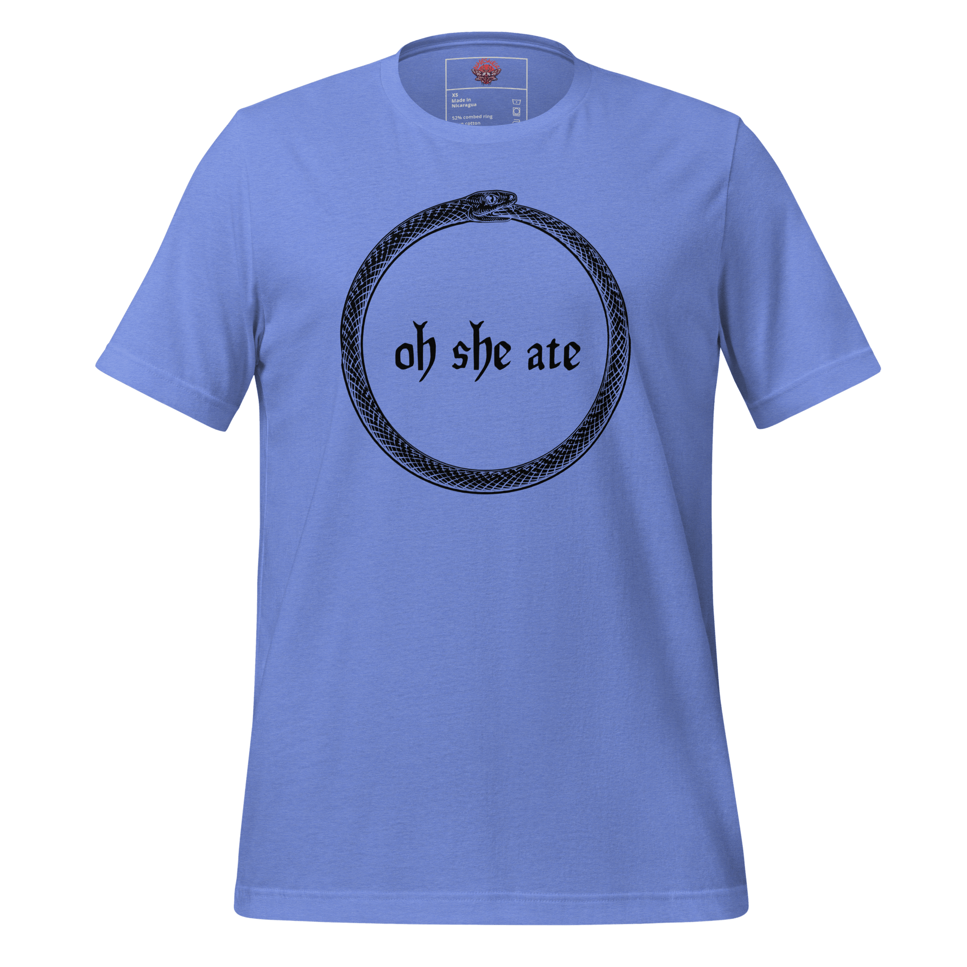 Oh She Ate - Unisex Cotton Tee - shirt-shirts - Short Sleeve - Numbskullz