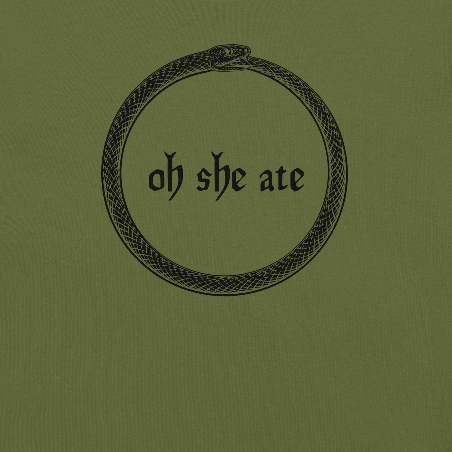 Oh She Ate - Unisex Cotton Tee - shirt-shirts - Short Sleeve - Numbskullz