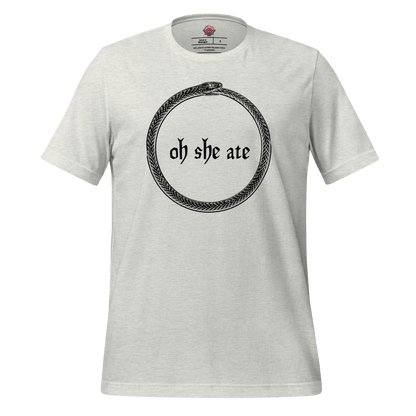Oh She Ate - Unisex Cotton Tee - shirt-shirts - Short Sleeve - Numbskullz