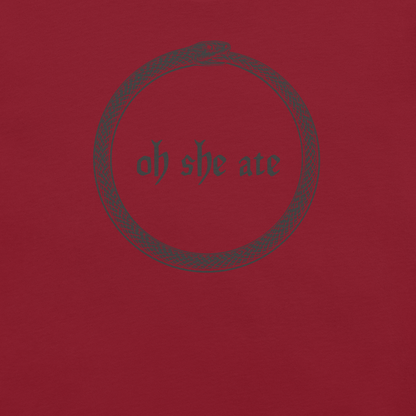 Oh She Ate - Unisex Cotton Tee - shirt-shirts - Short Sleeve - Numbskullz