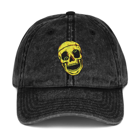 Out of Your Skull - Stonewashed Cotton Twill Baseball Cap - ballcap - baseball style hats - graphic call caps - Numbskullz