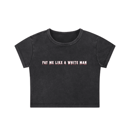 Pay Up - Crop Top - cropped - shirt - Short Sleeve - Numbskullz